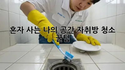 혼자 사는 나의 공간, 자취방 청소 꿀팁!